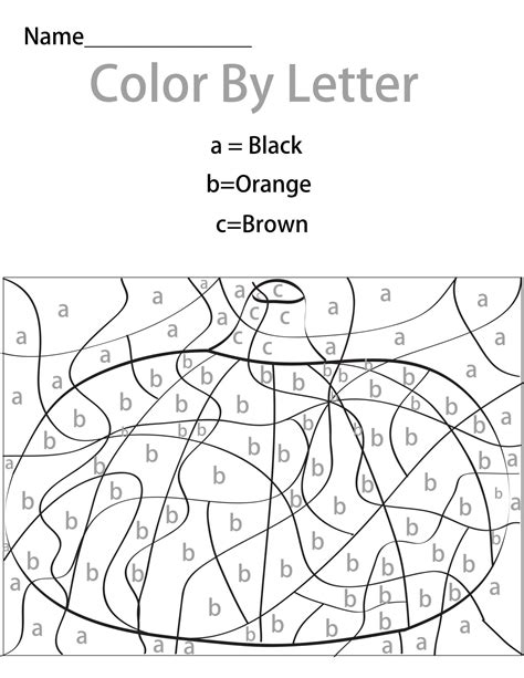 Color By Letters Coloring Pages At Free Printable