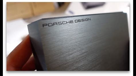 ASMR LaCie Porsche Design TB External Harddisk Silent Unboxing YouTube