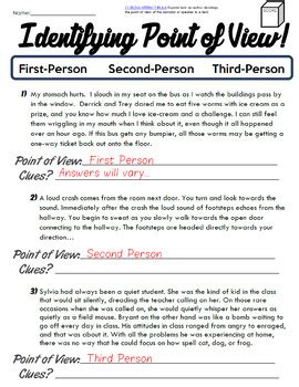 Reading comprehension online worksheet for 8. Identifying Author's Point of View Practice Pack (First ...