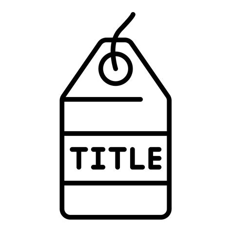 Title Tag Line Icon 14809328 Vector Art At Vecteezy