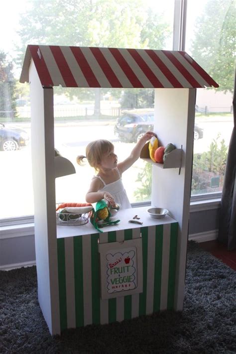 Sorbus 2 tier countertop fruit basket holder and decorative bowl stand black. Ikea cardboard market stand Archives | Mama. Papa. Bubba. | Pretend play, Kids playing, Diy for kids