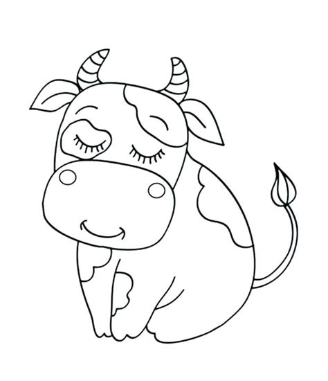 Cute Cow Coloring Pages At Getdrawings Free Download