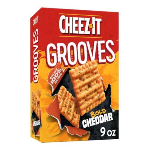 Cheez It Grooves Bold Cheddar Cheese Snack Crackers 9 Oz Frys Food