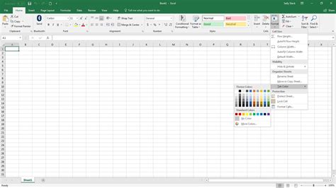 How To Change Worksheet Tab Colors In Excel