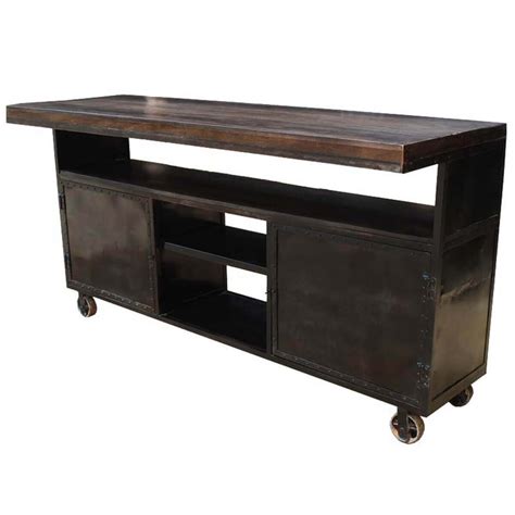 Kitchensource.com has been visited by 10k+ users in the past month Kitchen Island Industrial Rolling Large Sideboard Buffet ...