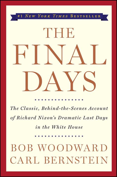 The Final Days Book By Bob Woodward Carl Bernstein Official