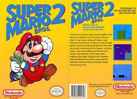 Super Mario Bros 2 Nes Box Art Cover By Tigris