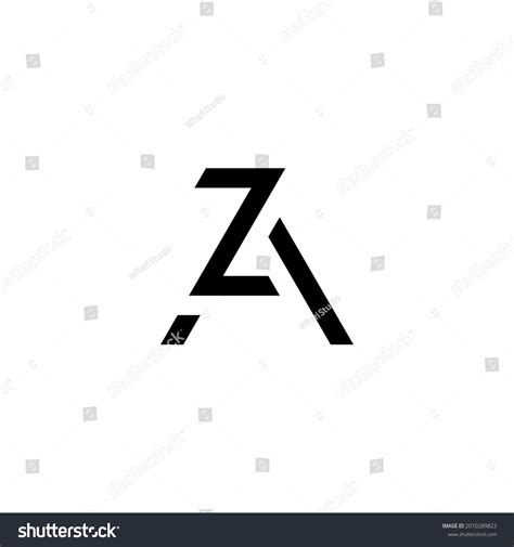 Z Za Az Initial Logo Design Stock Vector Royalty Free 2010289823