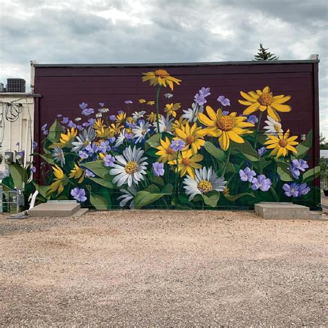 Flower Mural By Kohin In Laramie Street Art Utopia
