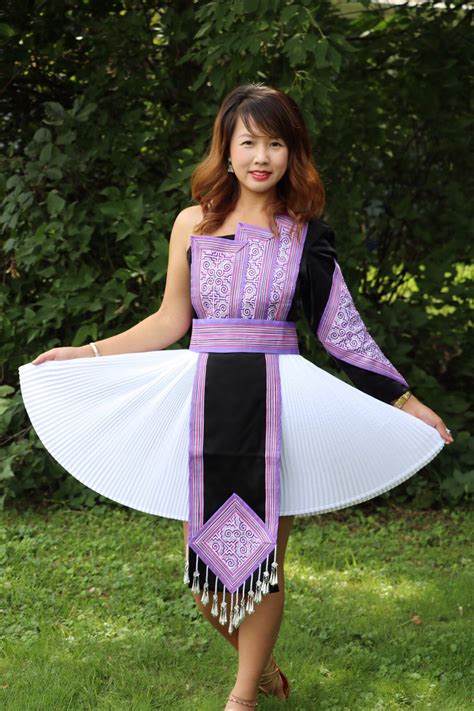purple-one-shoulder-hmong-outfit-hmong-clothes,-hmong-fashion