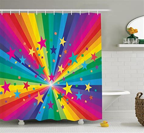 Funky Rainbow Shower Curtains