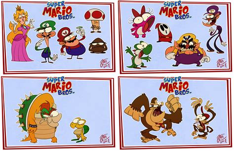 If I Were To Make A Cartoony Super Mario Bros Show Designs Mario