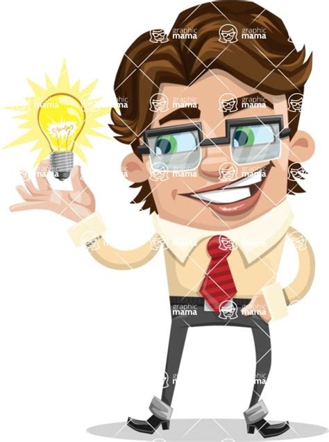 Entrepreneur Man Cartoon Vector Character Idea Graphicmama
