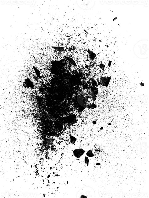 Abstract Black Ink Splat Isolated 25777499 Png