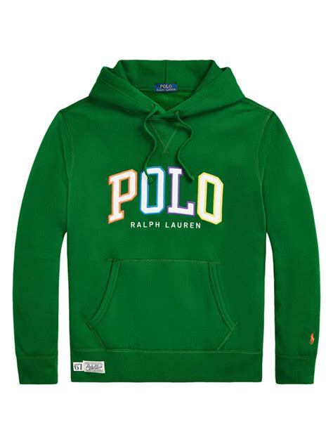 Shop Polo Ralph Lauren Twill Logo Fleece Hoodie Saks Fifth Avenue