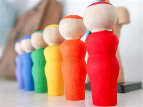 Diy Rainbow Peg Dolls The Purposeful Nest