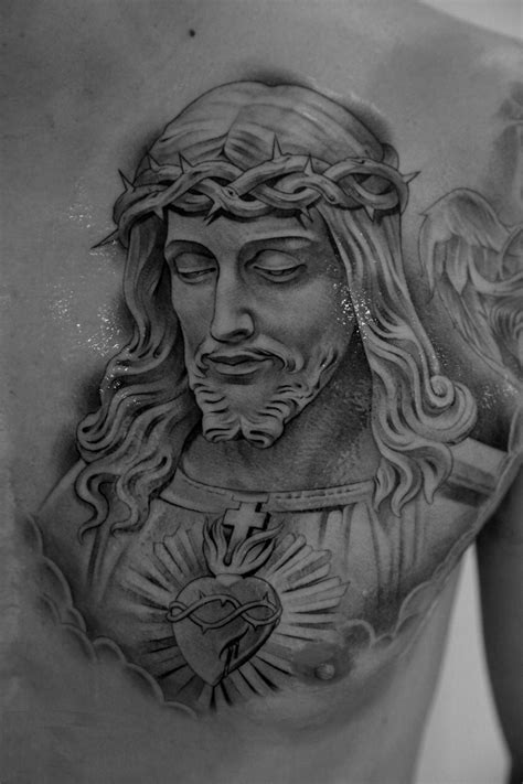 This tribal black jesus tattoo is pretty great. Jesus Tattoos Designs, Ideas and Meaning | Tattoos For You