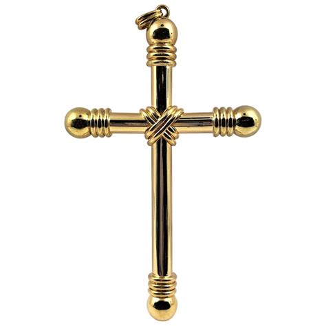 Huge Tiffany And Co Gold Cross At 1stdibs
