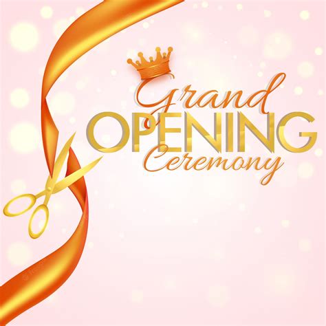 Premium Vector Grand Opening Flyer Or Invitation Card
