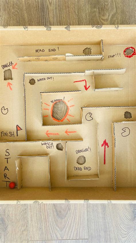 A Cardboard Box With Drawings And Instructions For Making A Paper Mache