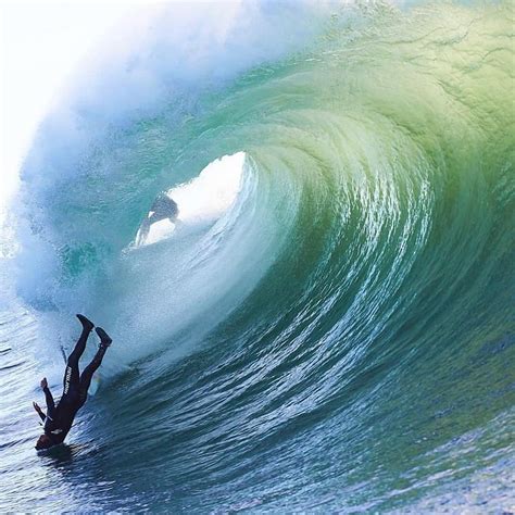 Headstand In The Barrel Of The Wave Rsurfing