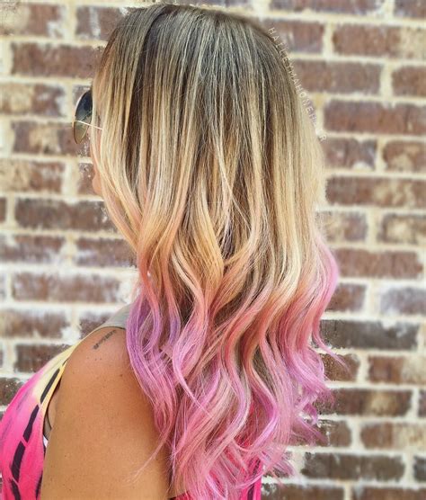 hairstyles and beauty pink hair dye pink hair tips colored hair tips