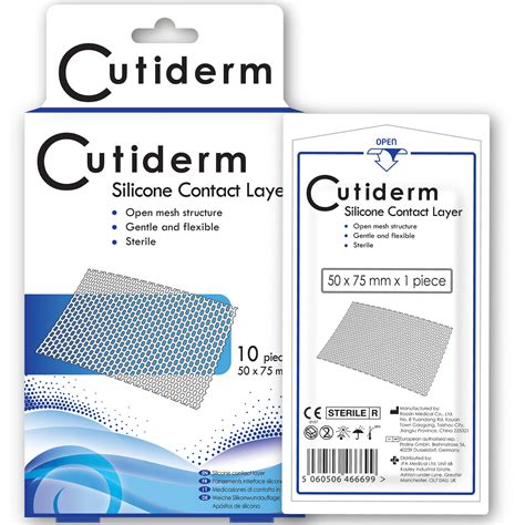 Buy Pack Of 10 Cutiderm Silicone Contact Layer Net Wound Dressing 50mm