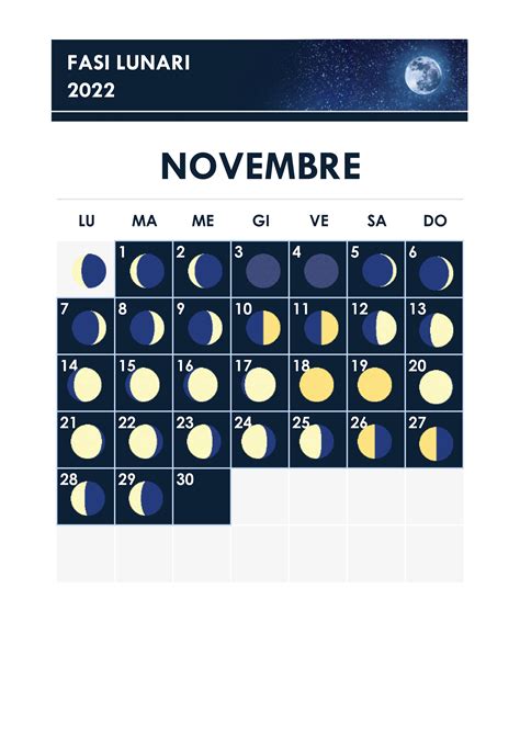 Calendario Lunar 2022 Mexico Calendario Novembre