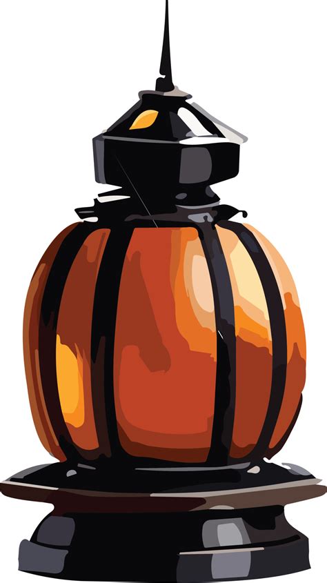 Halloween Lantern With Candle Ai Generative 29731060 Png