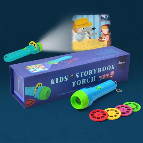 Lanterna De Projetor Para Histórias Infantis Brinquedo Educacional Para Crianças Com Lâmpada