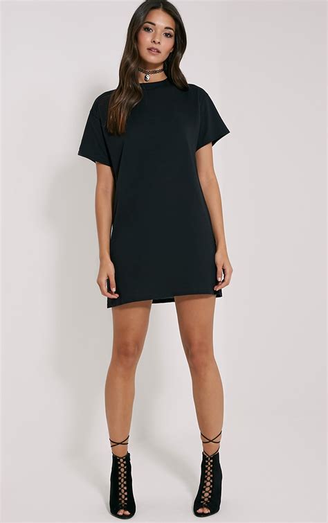 Basic Black Oversized T Shirt Dress Dresses Prettylittlething