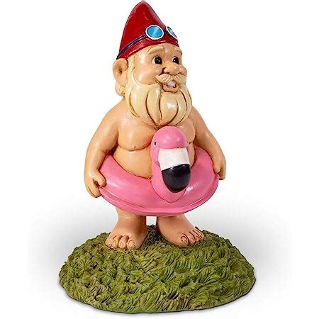 Amazon Com Funny Guy Mugs Garden Gnome Statue Gnome And A Flamingo
