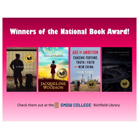 The Scr Library Has The 2014 Winners Of The National Book Award