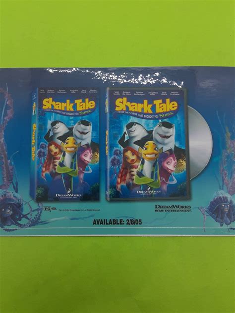 Dreamworks Shark Tale Available On Dvd Promo Large Sticker Etsy