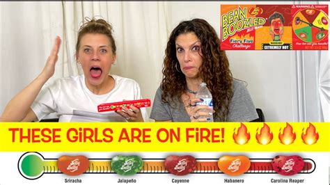 These Girls Are On Fire The Spicy Jellybean Challenge Youtube