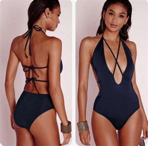 2017 Sexy Bandage One Piece Bikini Swimsuit Bathing Suit Swimwear Biquni Beachwear For Women
