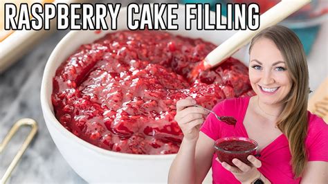 How To Make Raspberry Cake Filling Youtube