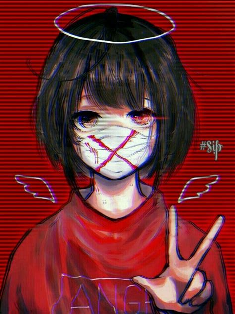 Anime Aesthetic Girl With Mask