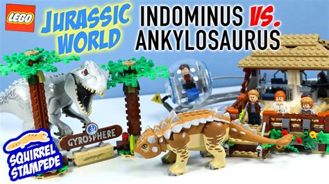 Lego Jurassic World Indominus Rex Vs Ankylosaurus Speed Build Review