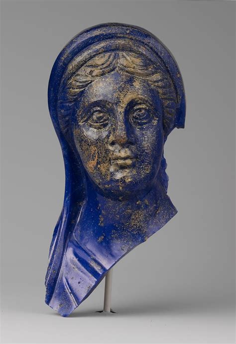 Glass Portrait Head Of A Woman Roman Mid Imperial The Met Rome