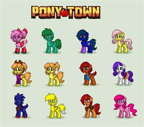 All The Ponies I Have On Pony Town By Xmelimoo2000x On Deviantart