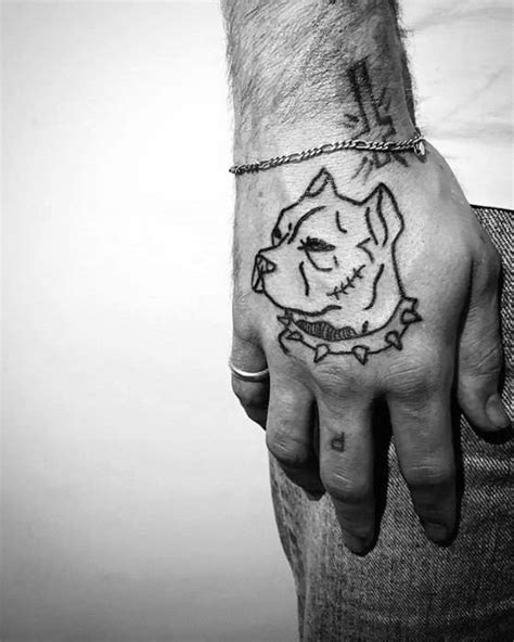 Las Mejores 130 Tatuajes De Perros Pitbull En La Mano Cfdi Bbvamx