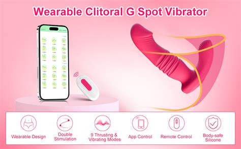 wearable clitoral g spot thrusting vibrator app remote control clitoralis panty vibrator with 9