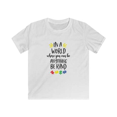 Autism Speaks Shirt Kids Softstyle Tee Etsy