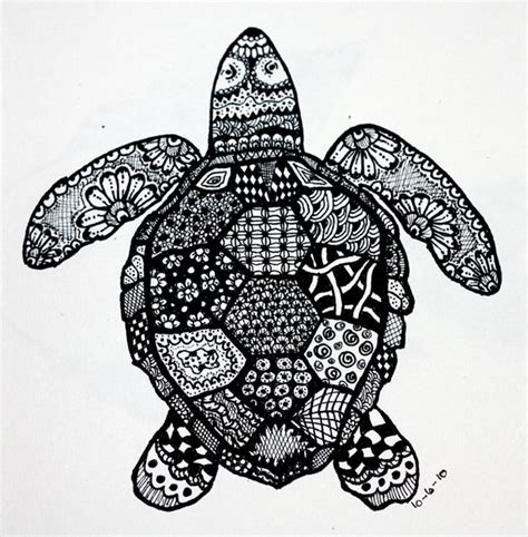 Zendoodle Turtle Zentangle Animals Art Turtle Art Doodle Art Flowers