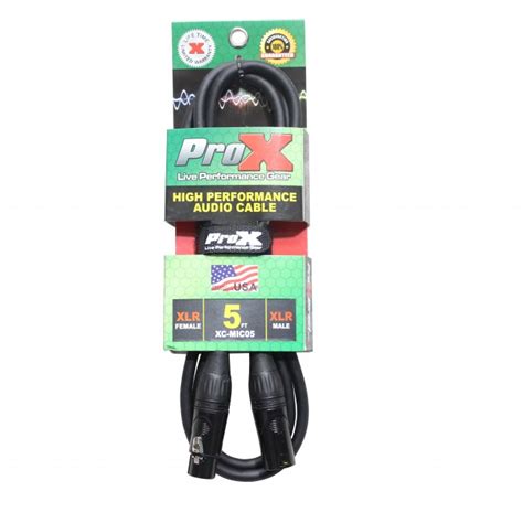 Prox Xc Mic05 5 Xlr To Xlr Cable Kpodj