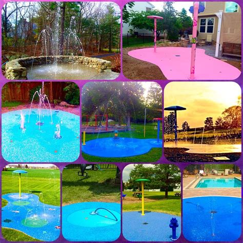 You can always skip to the front of the line in your own backyard water park. 100 best Residential Backyard Splash Pad images on ...