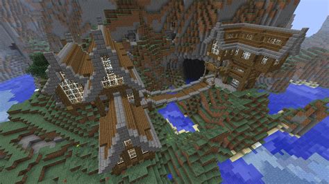 How To Build A Town In Extreme Hills Biome Survival Mode Minecraft