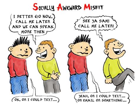 Socially Awkard Misfit Text Comic Introvert Dear