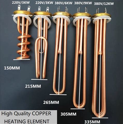 Threaded Copper Immersion Heating Element For Water Heater Durable And High Thermal Efficient